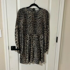 Ganni Leopard Print Dress